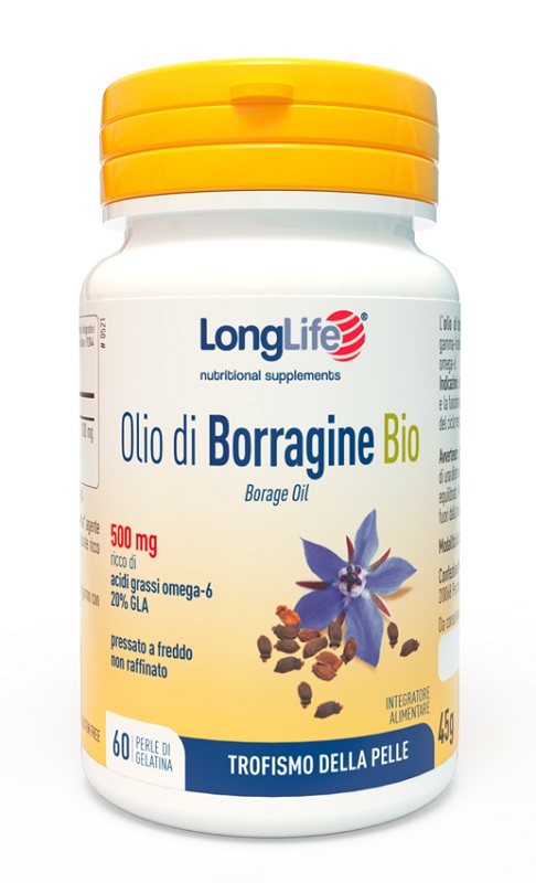LONGLIFE OLIO BORRAGINE BIO 60 PERLE IN GELATINA - farmaidea24.com