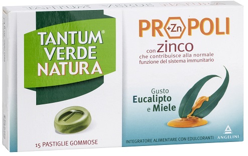 TANTUM VERDE NATURA PASTIGLIE GOMMOSE EUCALIPTO & MIELE 30 G - farmaidea24.com