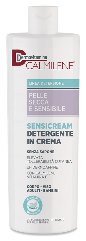 DERMOVITAMINA CALMILENE SENSICREAM DETERGENTE IN CREMA SENZA SAPONE PER PELLE SECCA E SENSIBILE 500 ML - farmaidea24.com