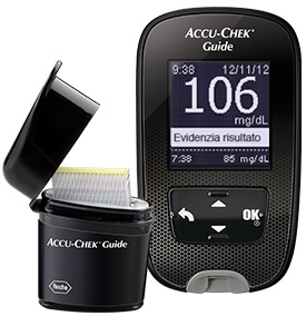 KIT GLUCOMETRO ACCU-CHEK GUIDE MG/DL + PUNGIDITO FASTCLIX - farmaidea24.com