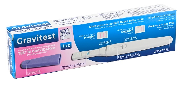 TEST GRAVIDANZA GRAVITEST 1 PEZZO GAMMADIS - farmaidea24.com