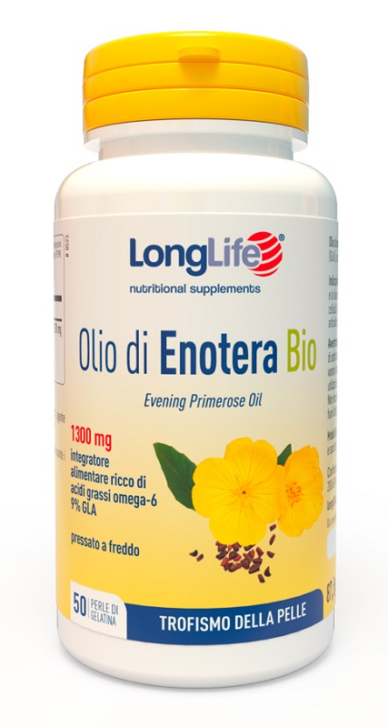LONGLIFE OLIO ENOTERA BIO 1300 MG 50 PERLE IN GELATINA - farmaidea24.com