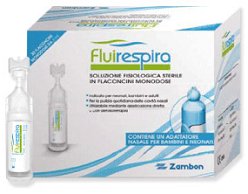 FLUIRESPIRA SOLUZIONE FISIOLOGICA STERILE 30 FLACONCINI MONODOSE DA 5ML - farmaidea24.com