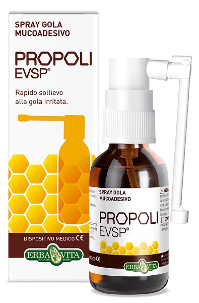 PROPOLI EVSP SPRAY GOLA MUCOADESIVO SENZA ALCOL 20ML - farmaidea24.com