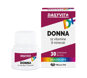 DAILYVIT+ DONNA MULTIVITAMINICO E MULTIMINERALE 30 COMPRESSE RIVESTITE - farmaidea24.com