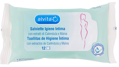 ALVITA SALVIETTE IGIENE INTIMA 12 PEZZI - farmaidea24.com