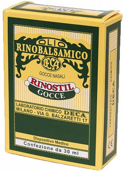 RINOSTIL GOCCE NASALI FLACONE 30ML OLIO RINOBALSAMICO PER LAPROTEZIONE DELLA MUCOSA NASALE E LA PULIZIA DELLE FOSSE NASALI - farmaidea24.com