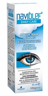 NAVIBLEF DAILY CARE SCHIUMA PER RIMOZIONE SECREZIONI OCULARI DA PALPEBRE E CIGLIA 50 ML - farmaidea24.com