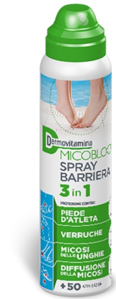 DERMOVITAMINA MICOBLOCK SPRAY BARRIERA 3 IN 1 PIEDE D'ATLETA 100 ML - farmaidea24.com