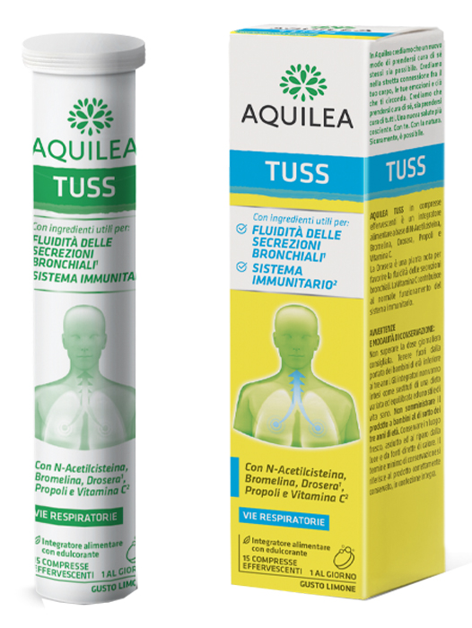 AQUILEA TUSS 15 COMPRESSE EFFERVESCENTI 90 G - farmaidea24.com