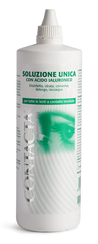SOLUZIONE UNICA CON ACIDO IALURONICO PER LENTI A CONTATTO CONTACTA SOLUTION 360 ML - farmaidea24.com