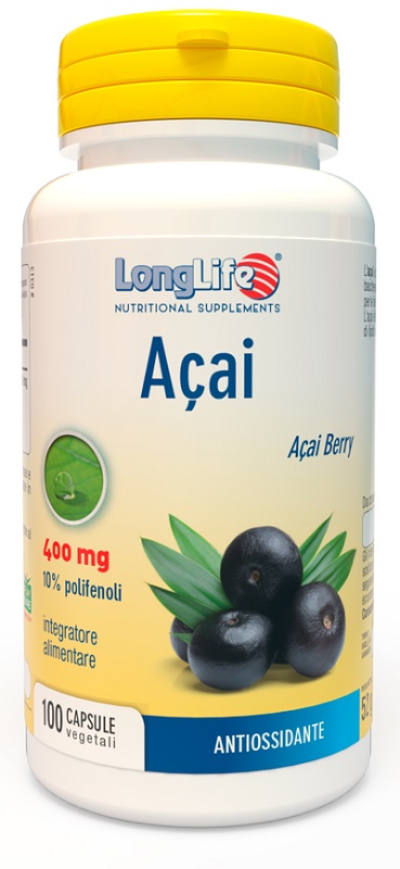 LONGLIFE ACAI 100 CAPSULE VEGETALI - farmaidea24.com