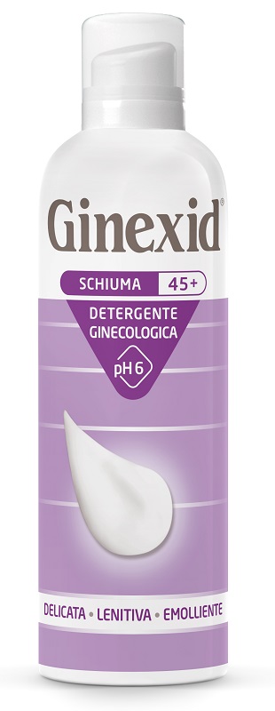 GINEXID 45+ SCHIUMA DETERGENTE GINECOLOGICA 150 ML - farmaidea24.com
