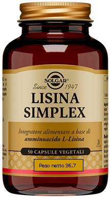 LISINA SIMPLEX 50 CAPSULE VEGETALI - farmaidea24.com