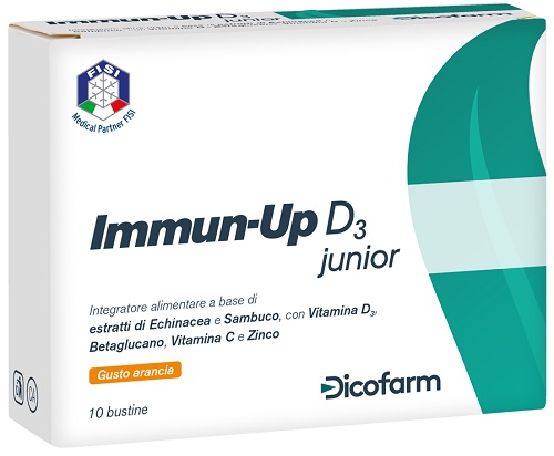 IMMUN UP D3 JUNIOR 10 BUSTINE DA 3 G - farmaidea24.com