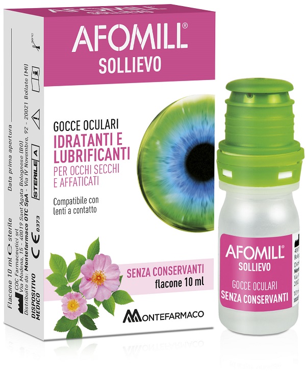 AFOMILL SOLLIEVO GOCCE OCULARI SOLLIEVO OCCHI 10 ML - farmaidea24.com
