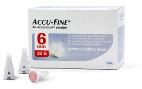AGO PER PENNA DA INSULINA ACCU-FINE PEN NEEDLE ACCU-CHEK GAUGE 32 X 6MM 100 PEZZI - farmaidea24.com