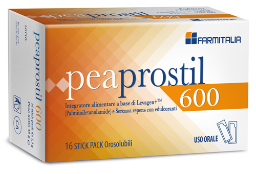 PEAPROSTIL 600 16 STICK PACK OROSOLUBILI - farmaidea24.com