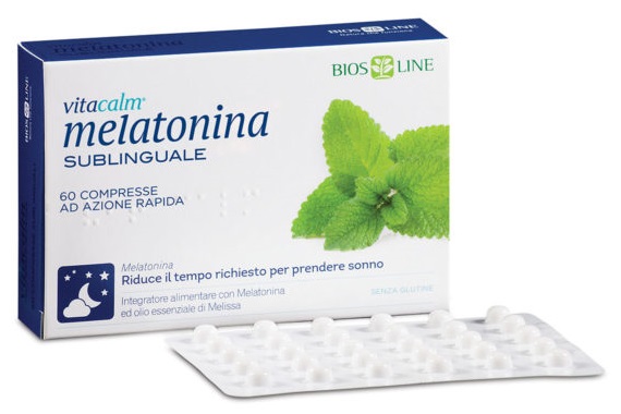 VITACALM MELATONINA 120 COMPRESSE SUBLINGUALI - farmaidea24.com