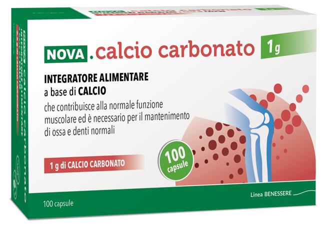 NOVA CALCIO CARBONATO 1 G 100 CAPSULE - farmaidea24.com