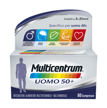 MULTICENTRUM UOMO 50+ 60 COMPRESSE - farmaidea24.com