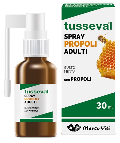 TUSSEVAL GOLA PROPOLI SPRAY PER ADULTI 30 ML - farmaidea24.com