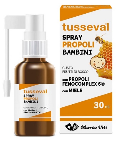 TUSSEVAL GOLA PROPOLI SPRAY PER BAMBINI 30 ML - farmaidea24.com