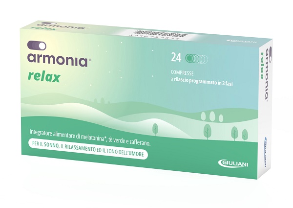 ARMONIA RELAX 1 MG A BASE DI MELATONINA 24 COMPRESSE - farmaidea24.com