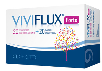 VIVIFLUX FORTE 20 COMPRESSE GASTRORESISTENTI + 20 CAPSULE LIQUID FILLER - farmaidea24.com