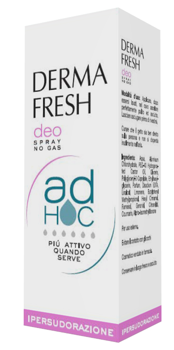DERMAFRESH DEO SPRAY NO GAS AD HOC IPERSUDORAZIONE DEODORANTE 100 ML - farmaidea24.com