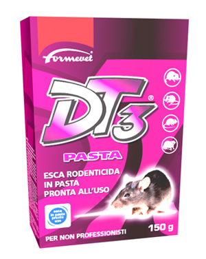 DT3 PASTA ESCA RODENTICIDA PRONTA ALL'USO 150 G - farmaidea24.com