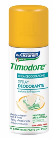 TIMODORE SPRAY DEODORANTE ALLO ZENZERO 150 ML - farmaidea24.com