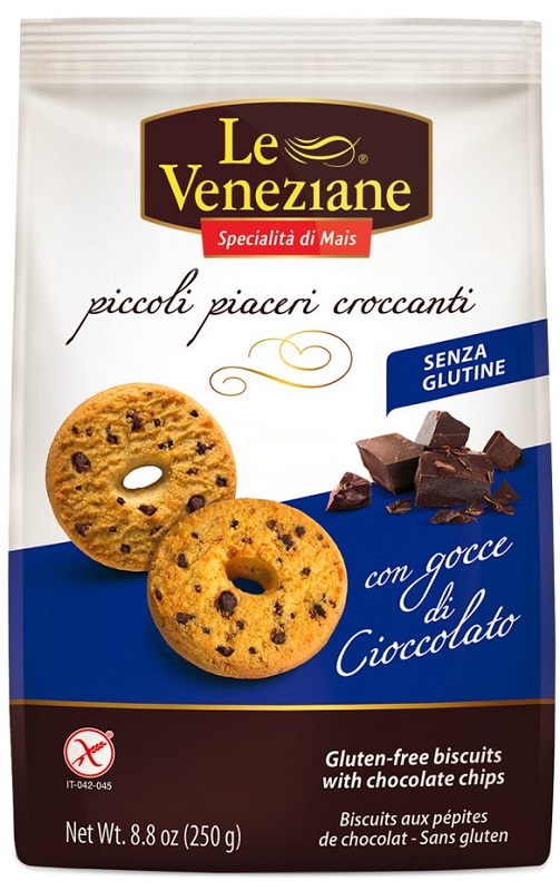LE VENEZIANE BISCOTTI GOCCE DI CIOCCOLATO 250 G - farmaidea24.com