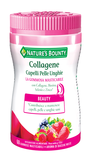 COLLAGENE CAPELLI PELLE UNGHIE 60 GOMMOSE MASTICABILI - farmaidea24.com