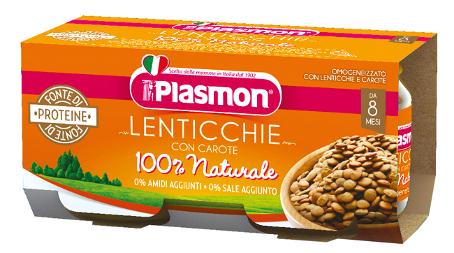 PLASMON OMOGENEIZZATO LENTICCHIE 2 X 80 G - farmaidea24.com