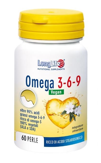 LONGLIFE OMEGA 3-6-9 VEGAN 750 MG 60 PERLE VEGETALI - farmaidea24.com