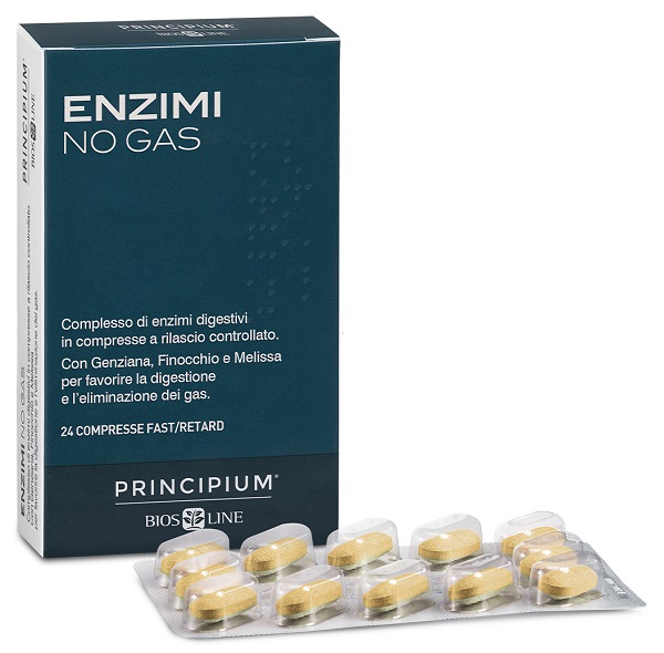 PRINCIPIUM ENZIMI NO GAS FAST/RETARD 24 COMPRESSE - farmaidea24.com