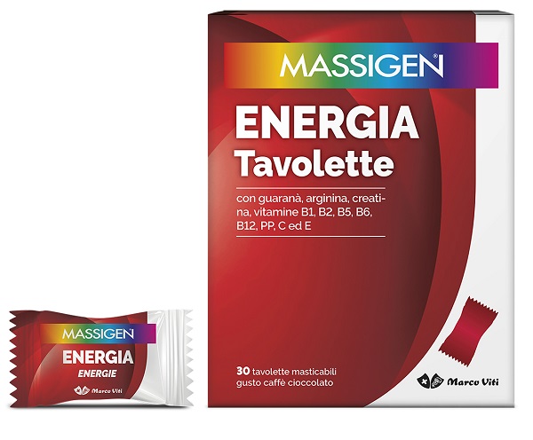 MASSIGEN ENERGIA 30 TAVOLETTE MASTICABILI - farmaidea24.com