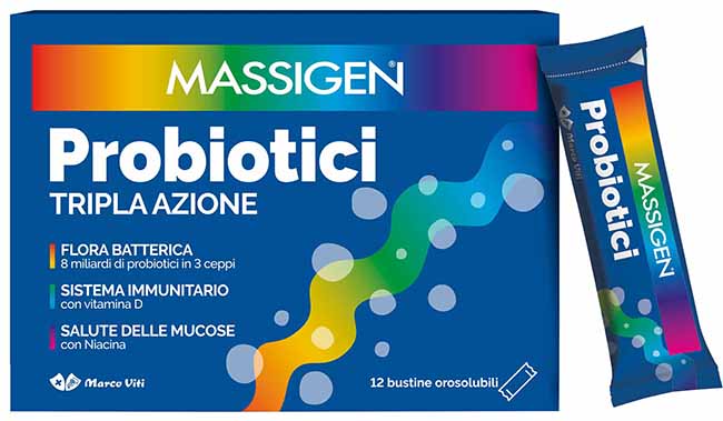 MASSIGEN PROBIOTICI 12 STICKPACK DA 1 G PREZZO PIENO - farmaidea24.com