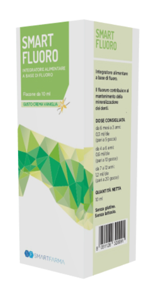 SMART FLUORO GOCCE 10 ML GUSTO CREMA VANIGLIA - farmaidea24.com