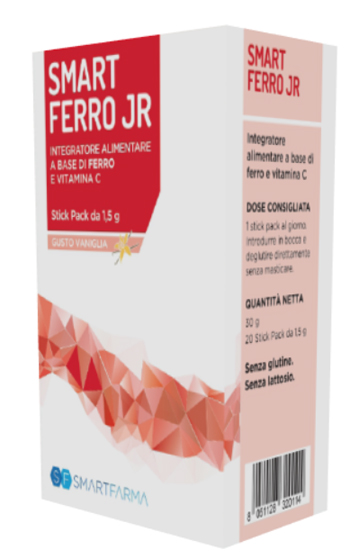 SMART FERRO JR 20 STICK PACK GUSTO VANIGLIA - farmaidea24.com
