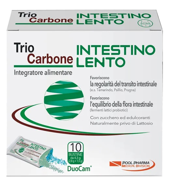 TRIOCARBONE INTESTINO LENTO 10 BUSTINE - farmaidea24.com