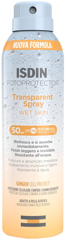 FOTOPROTECTOR TRANSPARENT WET SKIN SPRAY 50+ 250 ML - farmaidea24.com