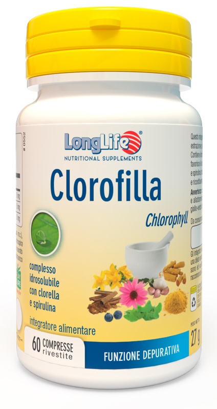 LONGLIFE CLOROFILLA 60 COMPRESSE RIVESTITE - farmaidea24.com