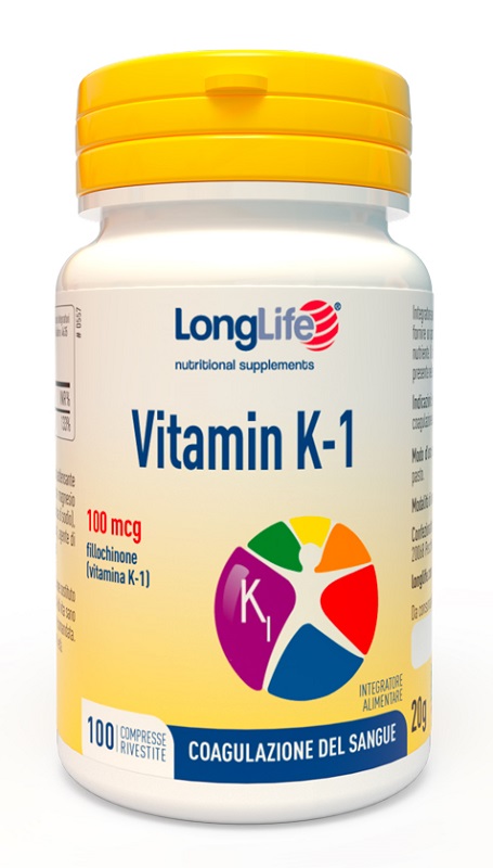 LONGLIFE VITAMIN K 100MCG 100 COMPRESSE RIVESTITE - farmaidea24.com