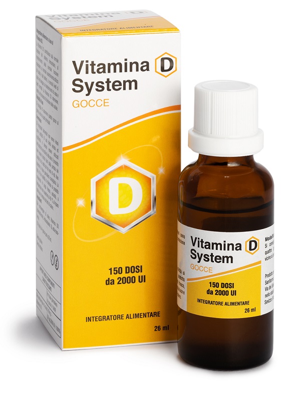 VITAMINA D SYSTEM GOCCE 150 DOSI DA 2000 UI 26 ML - farmaidea24.com