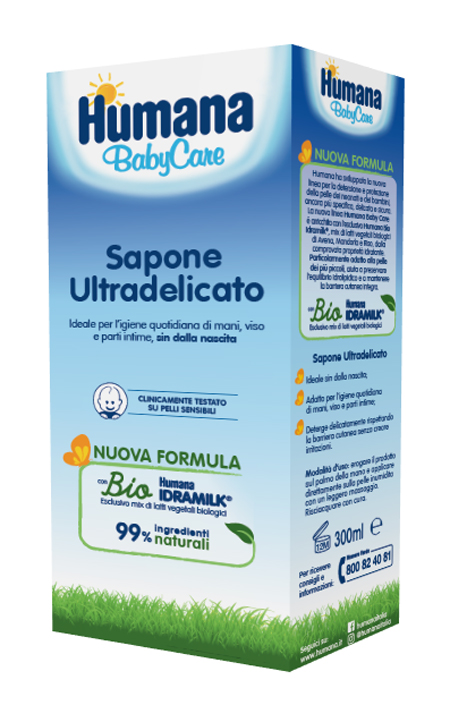 HUMANA BABY CARE SAPONE LIQUIDO 300 ML - farmaidea24.com