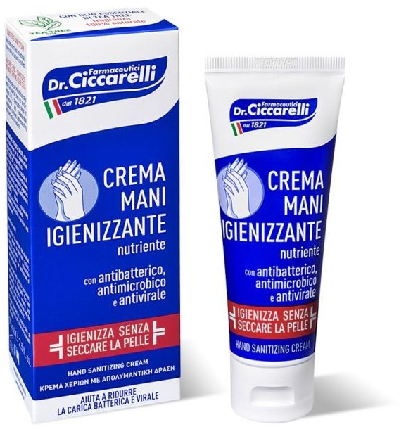 CICCARELLI CREMA MANI IGIENIZZANTE 75 ML - farmaidea24.com