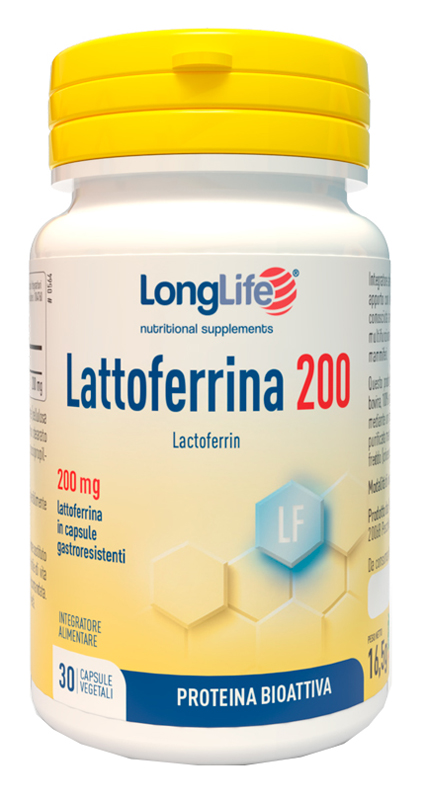LONGLIFE LATTOFERRINA200 30 CAPSULE VEGETALI DA 550 MG - farmaidea24.com