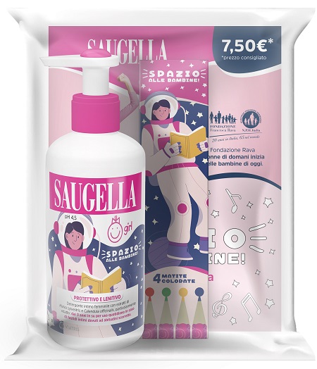 SAUGELLA GIRL + GADGET PROMOZIONE COSTITUITA DA UN BUNDLE COMPOSTO DA PRODOTTO GIRL 200 ML + IN OMAGGIO MATITE COLORATE - farmaidea24.com